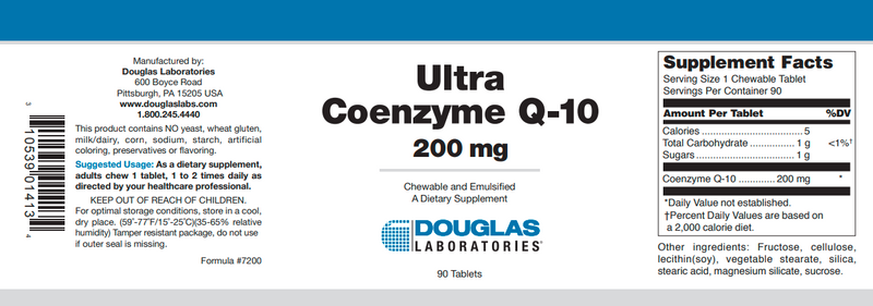 Ultra Coenzyme Q-10 Douglas Labs 90's