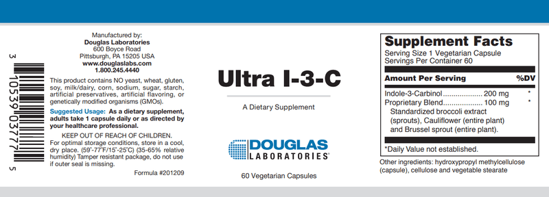 Ultra I-3-C Douglas Labs Label