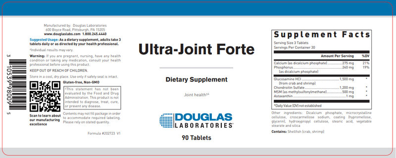 Ultra-Joint Forte (Douglas Labs) Label