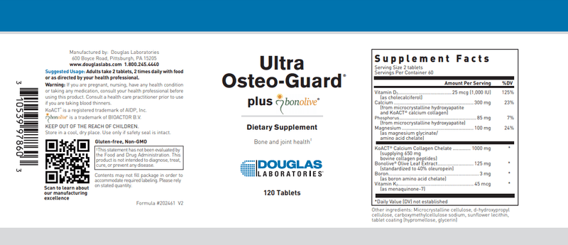 Ultra Osteo Guard Douglas Labs Label