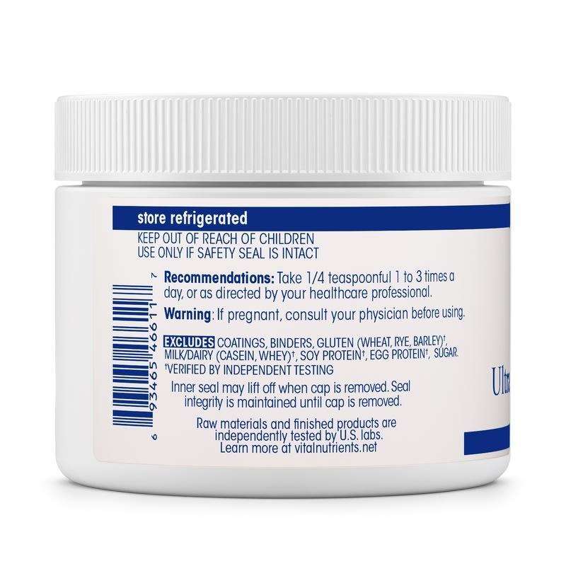 Ultra Pure Probiotic 18 (Vital Nutrients) Side