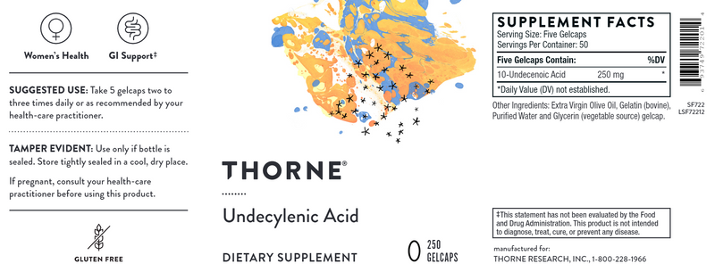 Undecylenic Acid (Thorne) Label