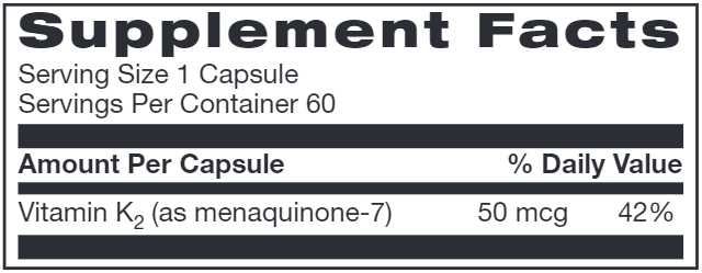 unique vitamin k2 ac grace supplement facts