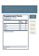 Quintessential 0.9 (Quicksilver Scientific) Supplement Facts