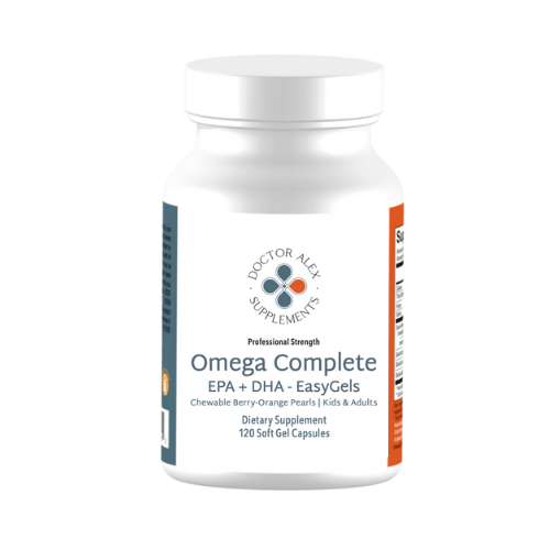 omega complete epa and dha easygels doctor alex supplements | small fish oil | easy to take fish oil | kids fish oil