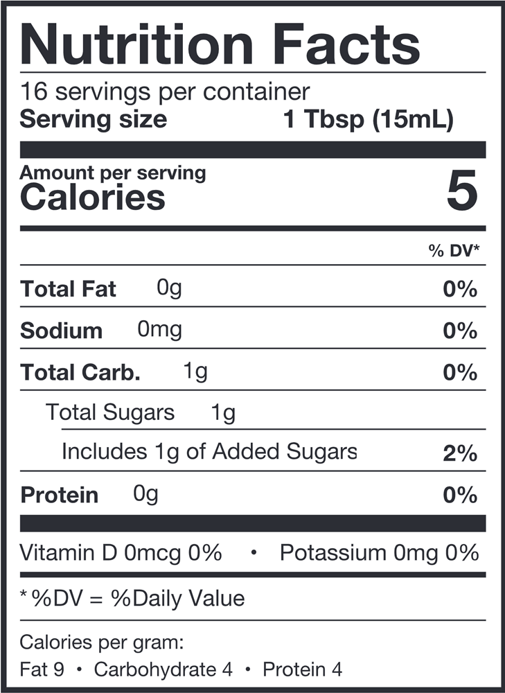 Uplift Strawberry (Fire Brew) Nutrition Facts