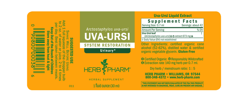 Uva-Ursi label Herb Pharm