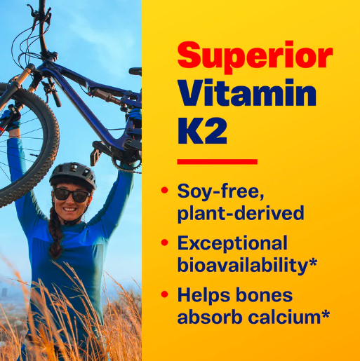 Organic Vitamin D3 + K2 (Enzymedica) superior vitamin k2