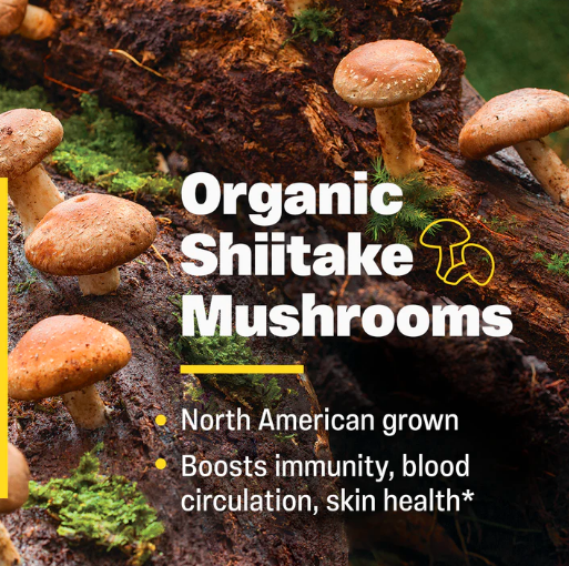Organic Vitamin D3 + K2 (Enzymedica) Organic mushroom