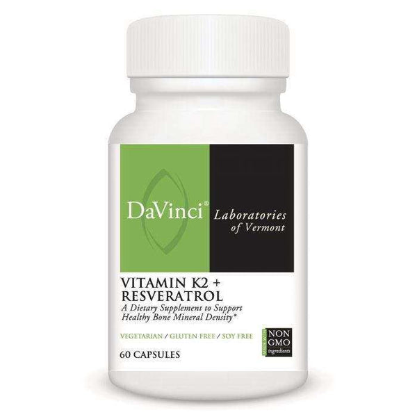 Vitamin K2 Resveratrol DaVinci Labs Front