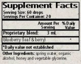 Vaccinium Blueberry 2 oz Wise Woman Herbals supplements