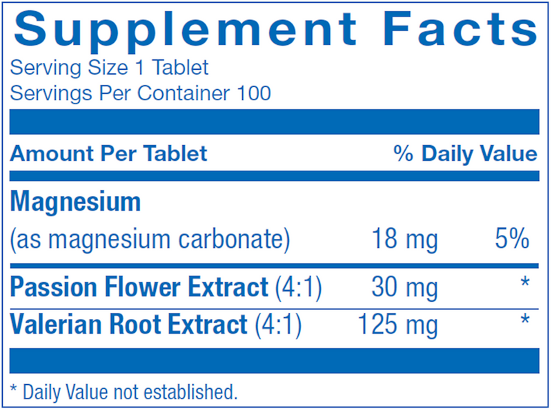 Val-Rest with Passion Flower (Anabolic Laboratories) Supplement Facts