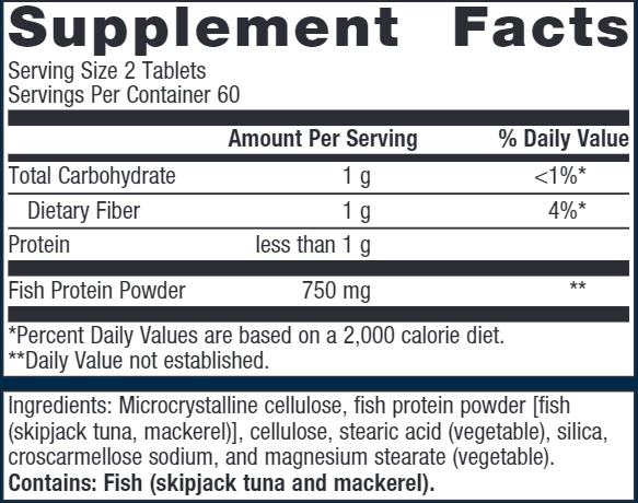 Vasotensin (Metagenics) Supplement Facts