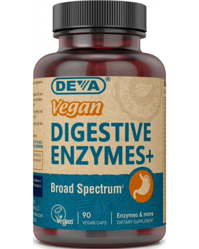 Vegan Digestive Enzymes (Deva Nutrition LLC) Front