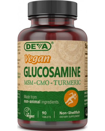 Vegan Glucosamine/MSM/CMO (Deva Nutrition LLC) Front