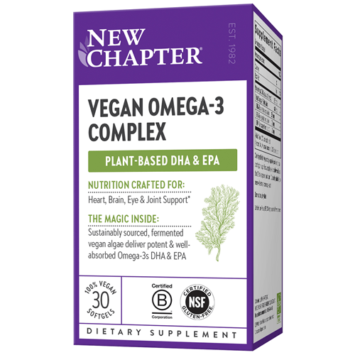Vegan Omega 3 Complex (New Chapter) Front