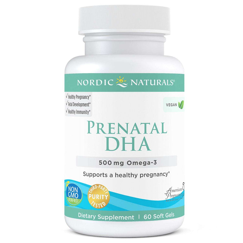 Vegan Prenatal DHA 60 Soft Gels Nordic Naturals