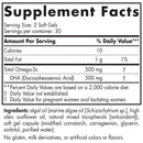 vegan prenatal dha (nordic naturals) supplement facts