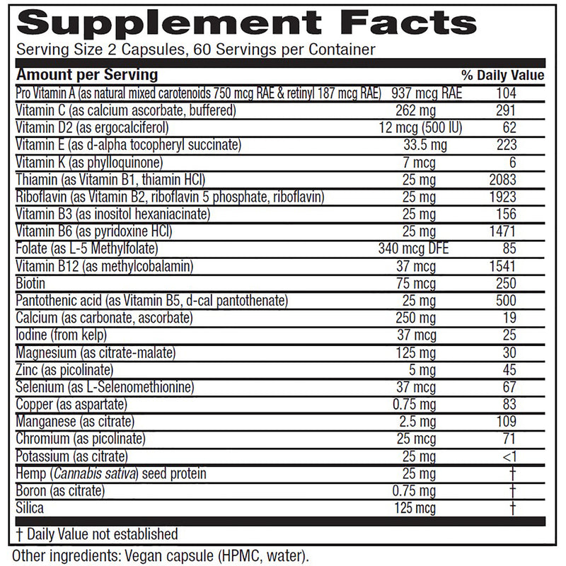 Vegan Symmetry Vitanica supplements