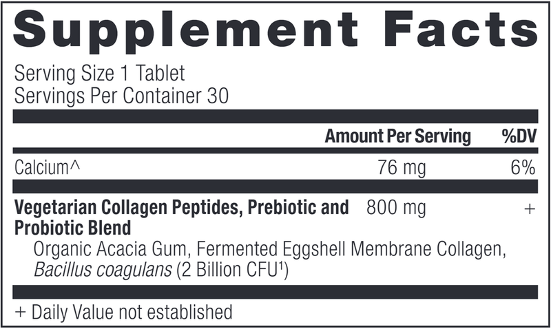 Vegetarian Collagen Peptides (Ancient Nutrition) Supplement Facts