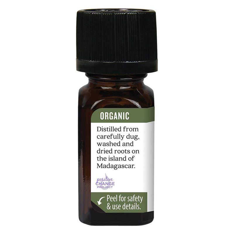 Vetiver Organic Essential Oil (Aura Cacia) Side