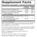 virility for men (protocol for life balance) supplement facts