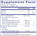 visionpro epa dha gla pure encapsulations supplement facts