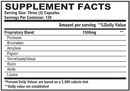 vitalzym x enzymes world nutrition supplement facts