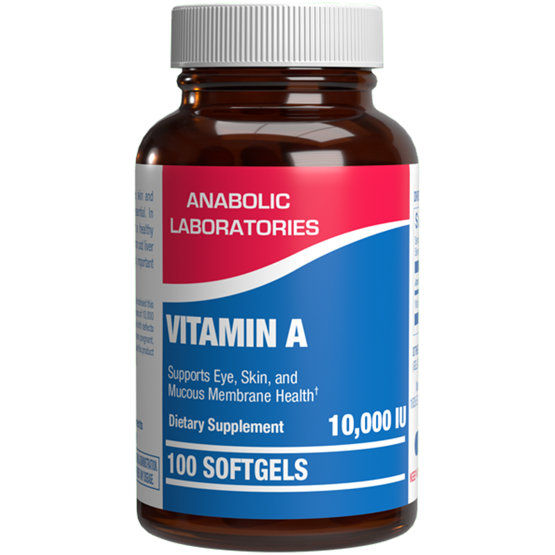 Vitamin A 10,000 IU (Anabolic Laboratories) Front