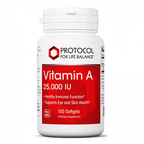 Vitamin A 25,000 IU (Protocol for Life Balance)