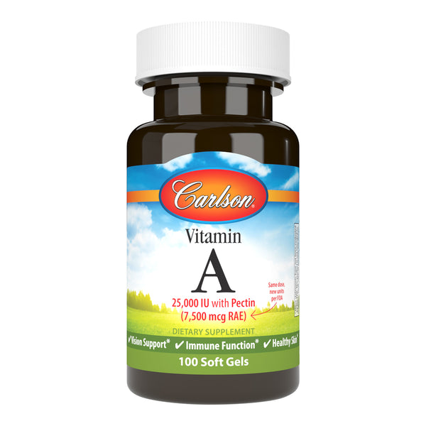 Vitamin A with Pectin (Carlson Labs) Front