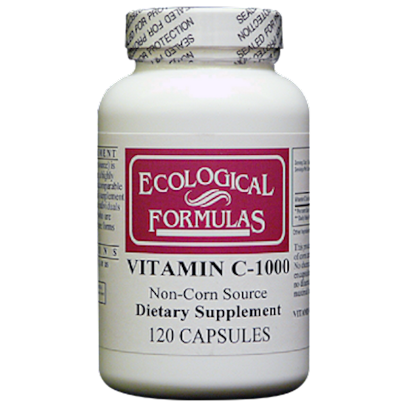 Vitamin C-1000 from Tapioca (Ecological Formulas) 120ct Front