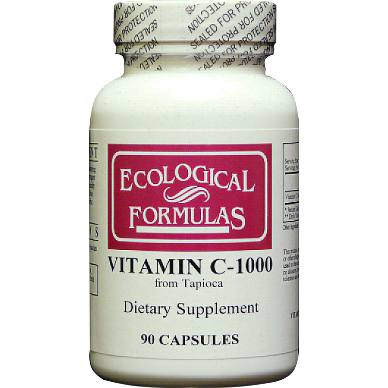 Vitamin C-1000 from Tapioca (Ecological Formulas) 90ct Front
