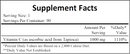 vitamin c-1000 (ecological formulas) supplement facts