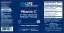vitamin c 24‐hour liposomal life extension label
