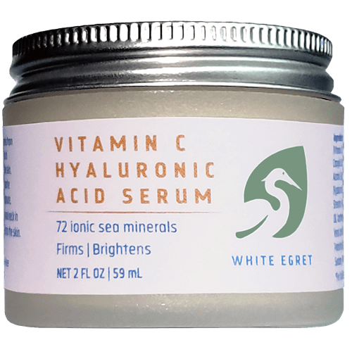 vitamin c hyaluronic acid white egret