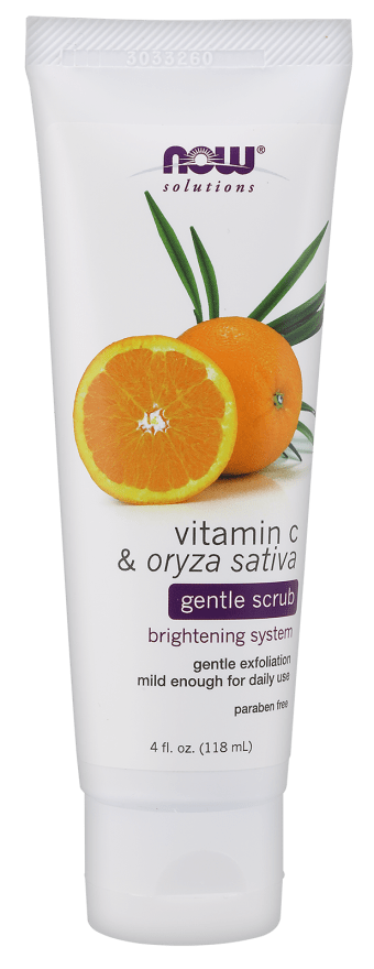 Vitamin C & Oryza Sativa Scrub (NOW) Front