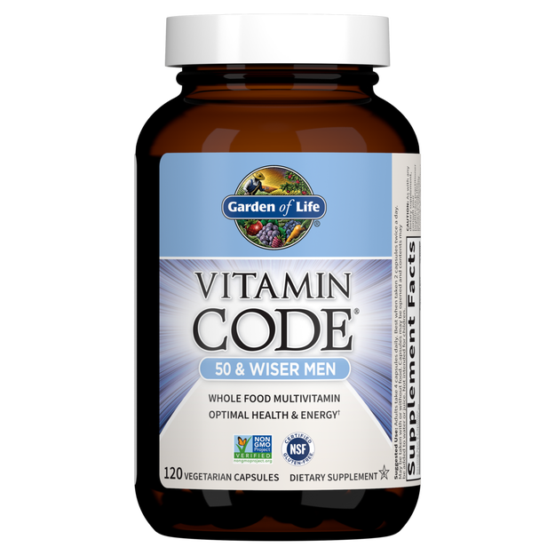 vitamin code 50 & wiser men (garden of life)