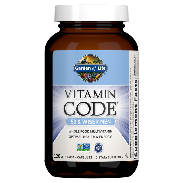 Vitamin Code 50 & Wiser Men (Garden of Life) Front-1