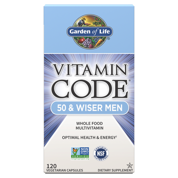 vitamin code 50 & wiser men (garden of life)