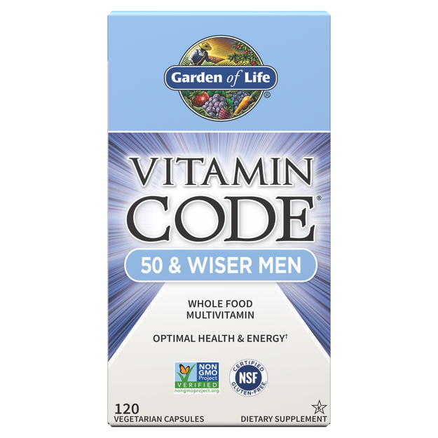 Vitamin Code 50 & Wiser Men (Garden of Life) Front