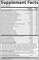 vitamin code 50 & wiser men (garden of life) supplement facts