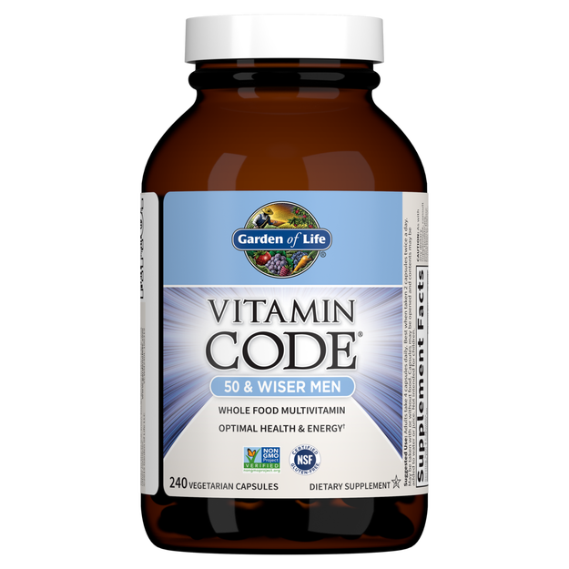 Vitamin Code 50 & Wiser Men's Multi (Garden of Life) Front-1