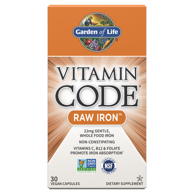 vitamin code raw iron garden of life