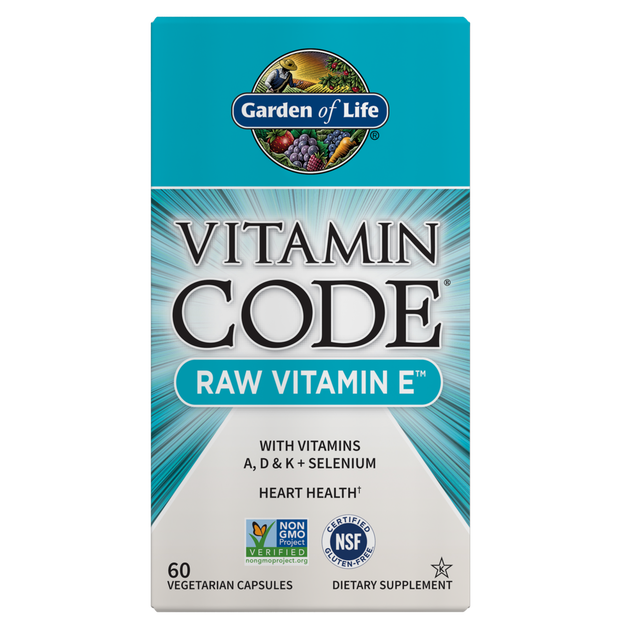 Vitamin Code Raw Vitamin E (Garden of Life) Box