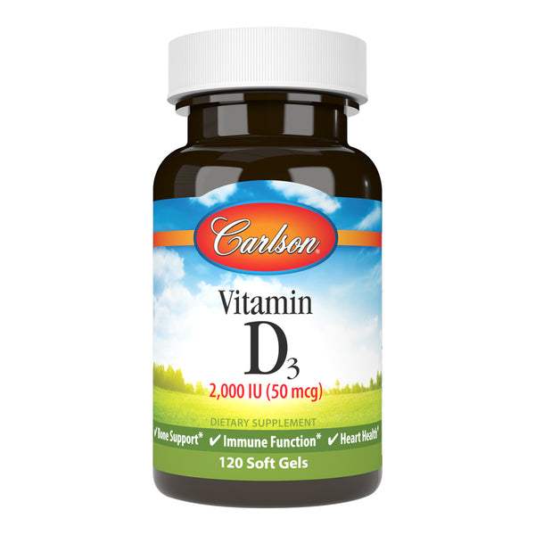 Vitamin D 2000 IU (Carlson Labs) Front