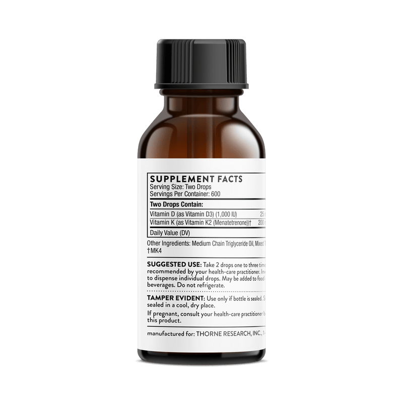 Vitamin D/K2 Liquid Thorne Supplements