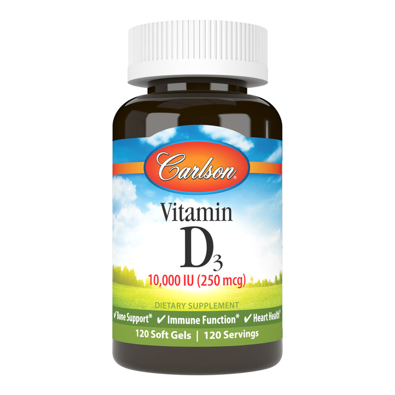 Vitamin D3 10000 IU (Carlson Labs) Front