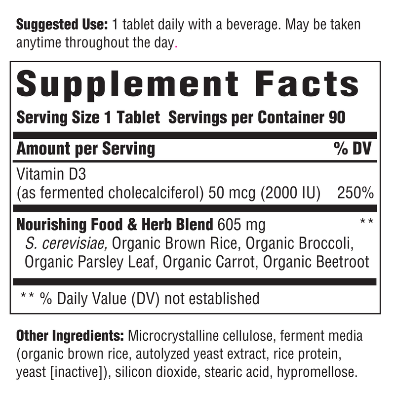Vitamin D3 2000 IU (Innate Response) Supplement Facts