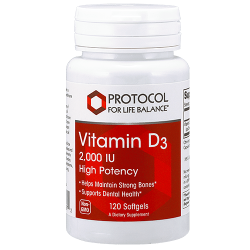 Vitamin D3 2000 IU (Protocol for Life Balance)
